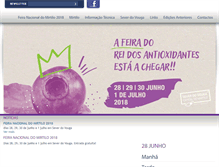 Tablet Screenshot of feiradomirtilo.pt